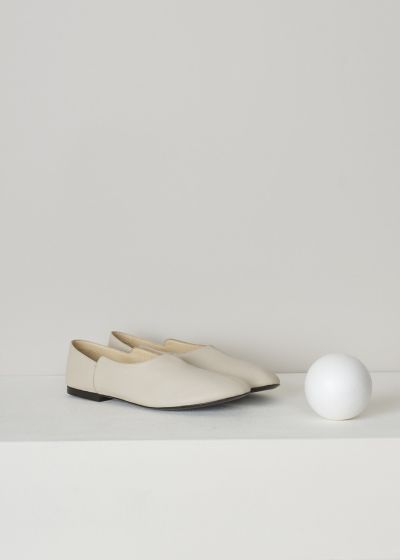 The Row Pearl grey Boheme slippers