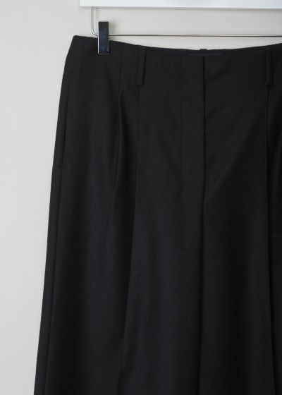 The Row Double pleated black pants