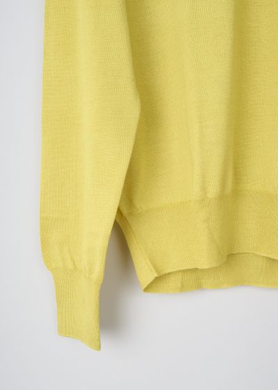 The Row Islington top in Chartreuse yellow