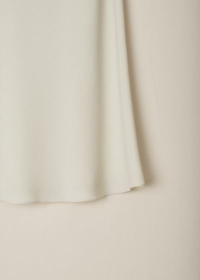The Row Ivory white silk Pio skirt
