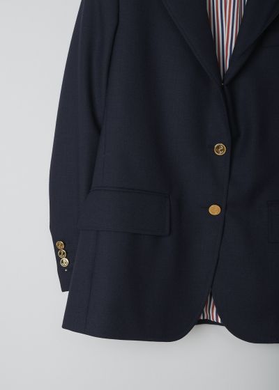 Thom Browne Dark navy wide lapel sport jacket 