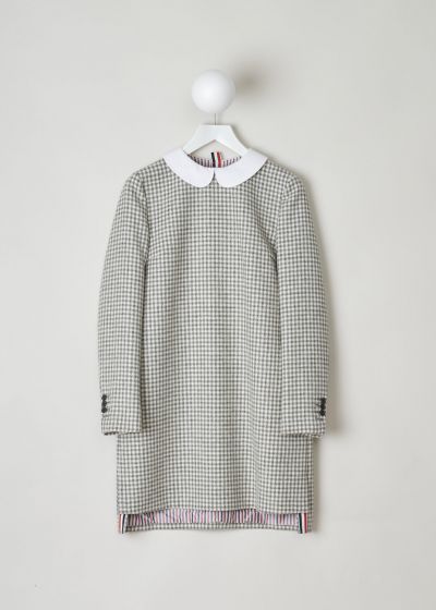 Thom Browne Houndstooth shift dress with Claudine collar photo 2