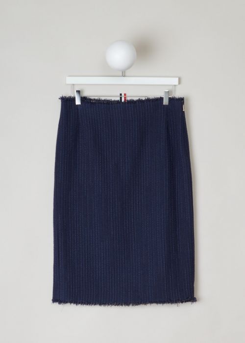 Thom Browne Blue knitted pencil skirt  photo 2