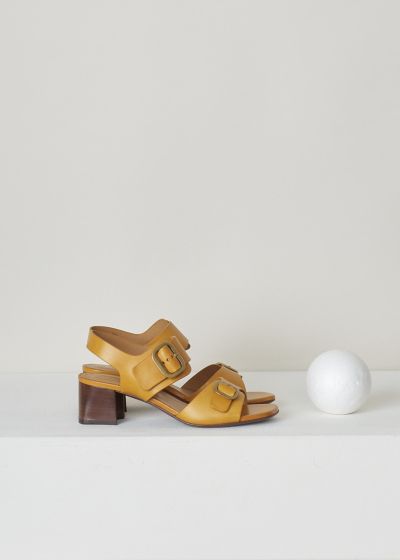 Tods Orange buckle sandals with heel  photo 2