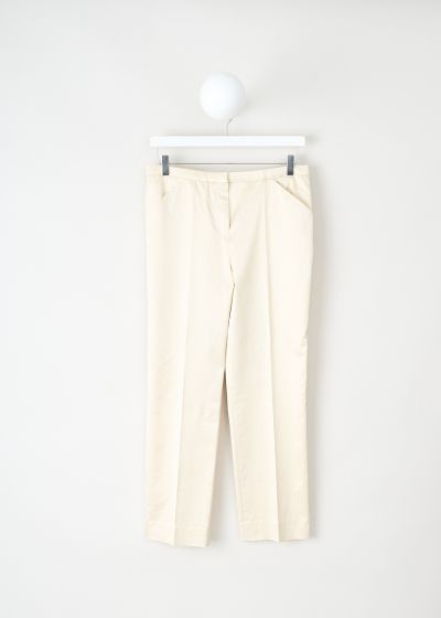 Toteme Cropped straight Ecru pants photo 2