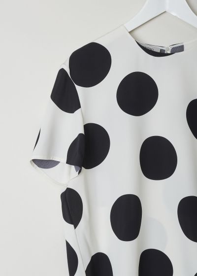 Valentino White top with big black dots 