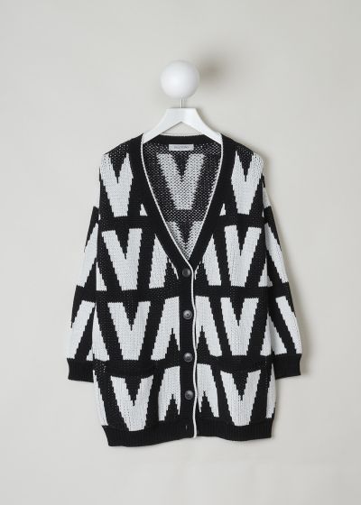 Valentino Black and white chunky knit cardigan  photo 2