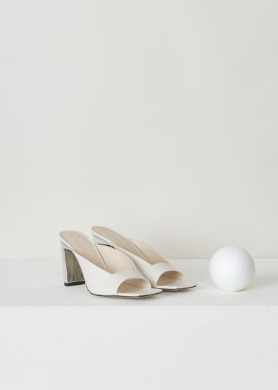 Wandler Off-white heeled Isa sandals
