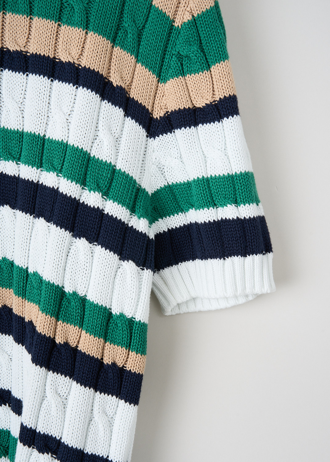 Detail of Aspesi striped top at Kiki's Stocksale Maastricht