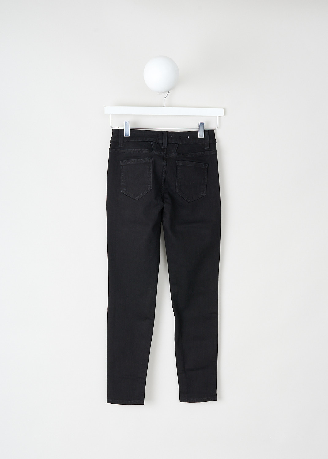 Closed, Black Baker jeans, BAKER_C91833_08Z21_100_BLACK, Black, Back, These black mid-waist slim-fit jeans have cropped pant legs, a button-and-zip closure and the traditional 5 pockets.
