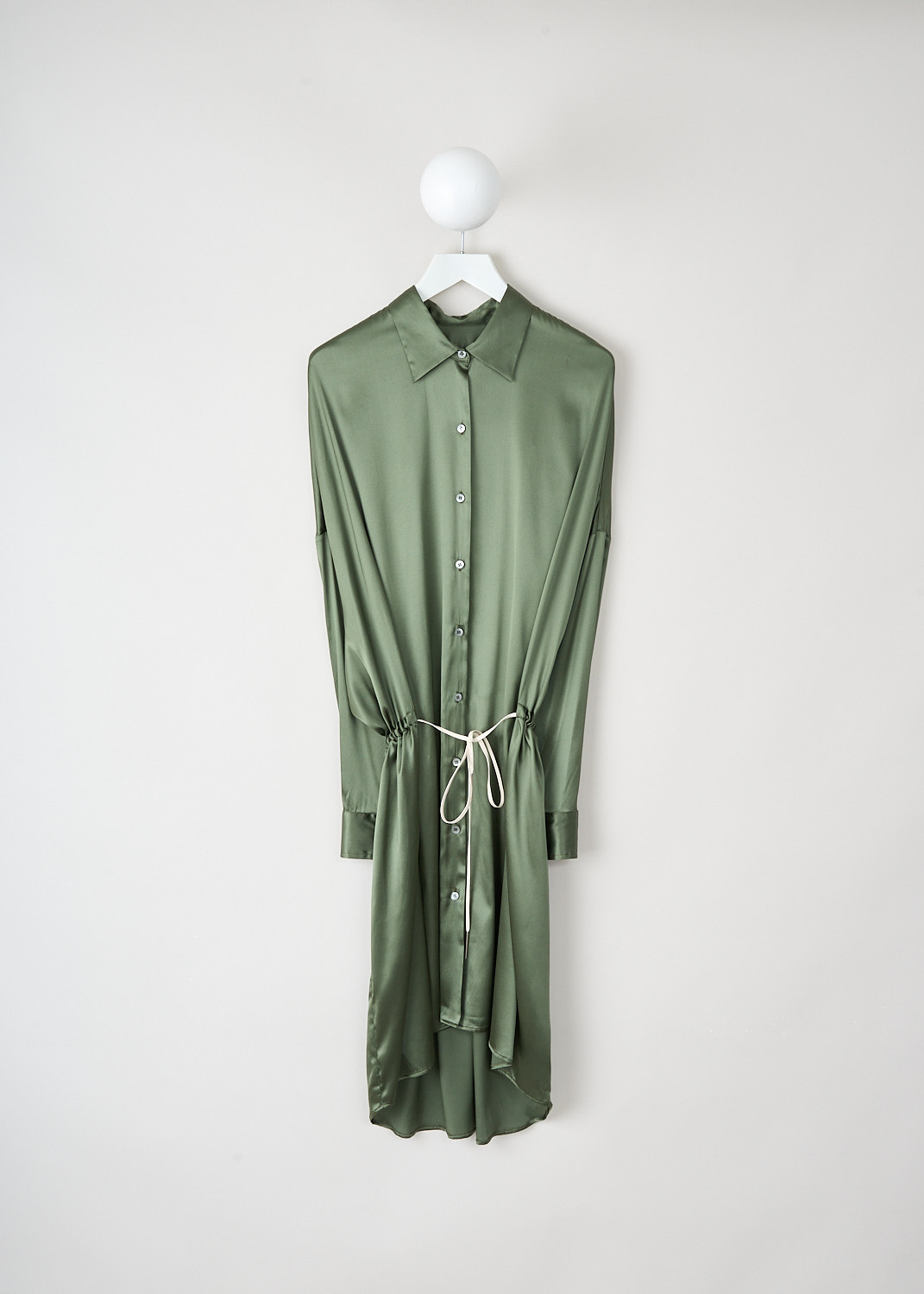 Designer silk dress by Dries Van Noten at Kiki's Stocksale Maastricht