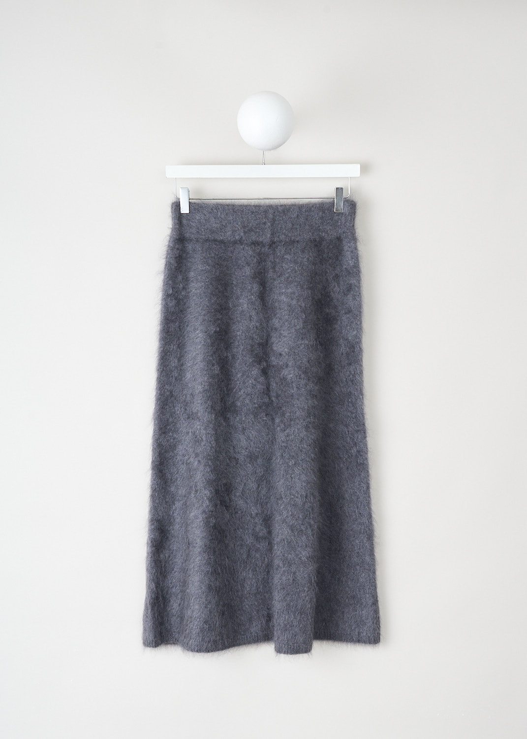 Shop Lisa Yang Brushed cashmere grey skirt at Kiki's Stocksale Maastricht