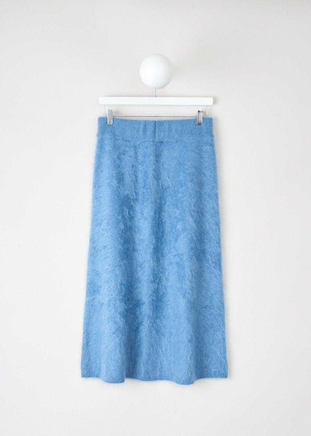 Lisa Yang Brushed cashmere blue skirt at Kiki's Stocksale Maastricht