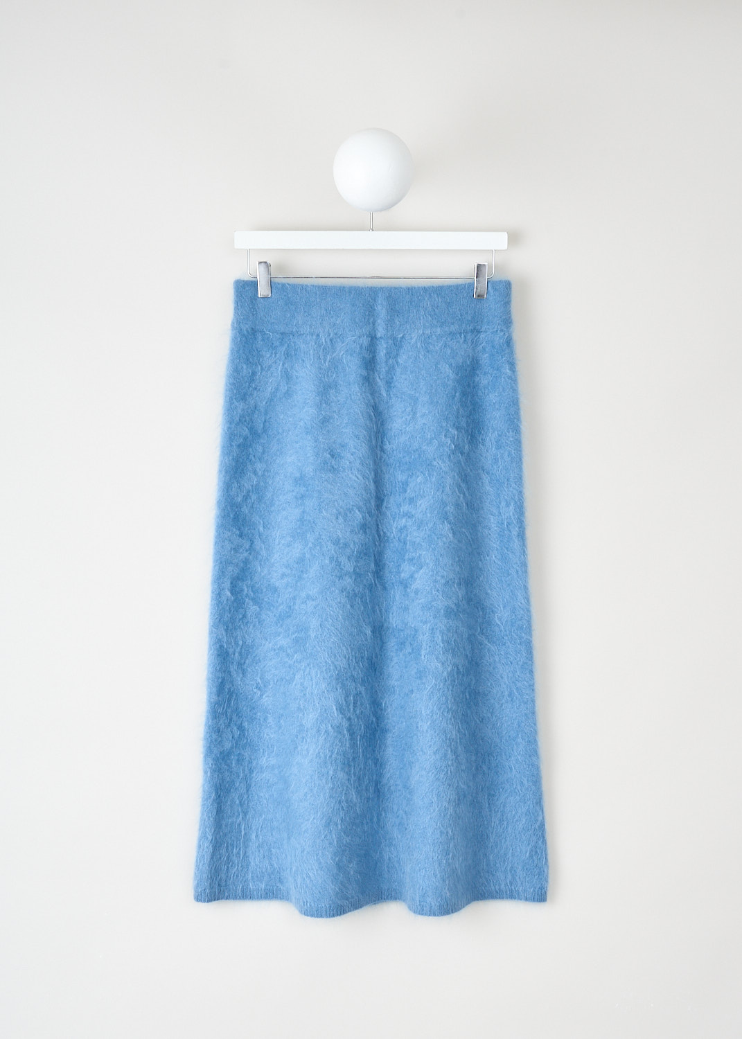 Lisa Yang Brushed cashmere blue skirt at Kiki's Stocksale Maastricht