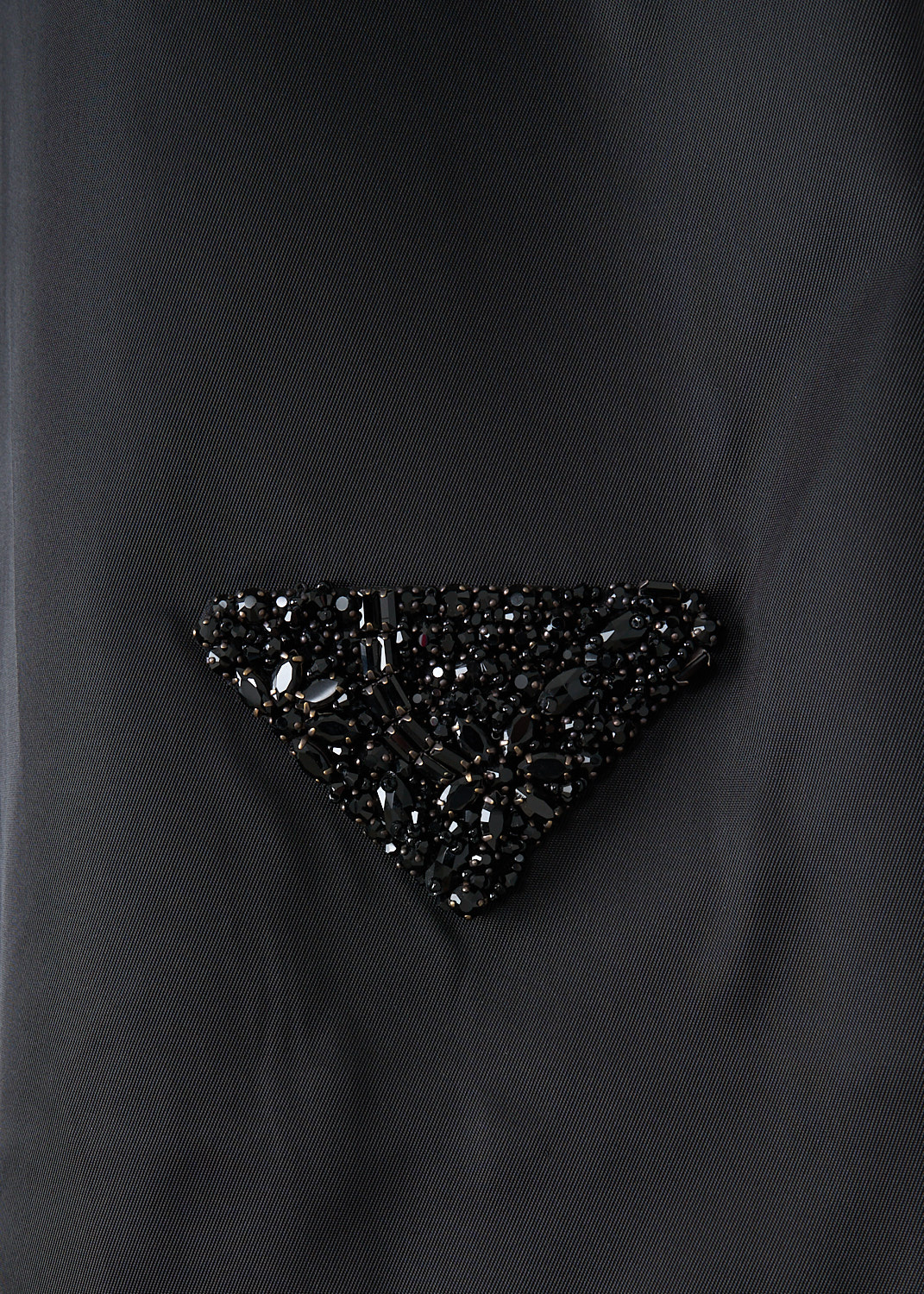Detail of luxury designer skirt by Prada at Kiki's Stocksale boutique Maastricht