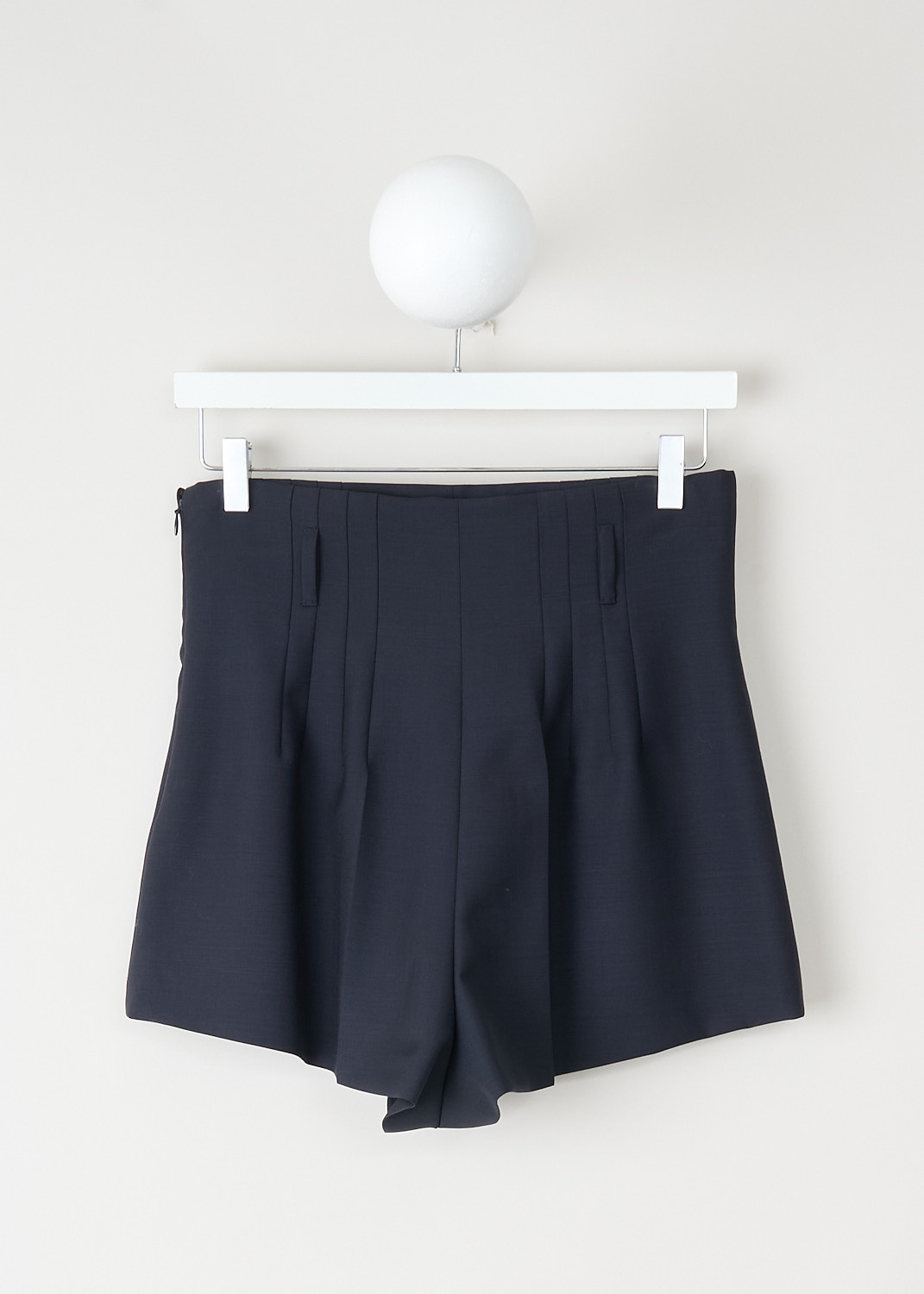 Mohair dark blue short by Prada at Kiki's Stocksale boutique 